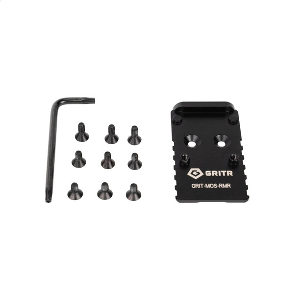 GRITR Glock MOS Optic Plate - RMR Footprint Adapter Plate, Stainless Steel