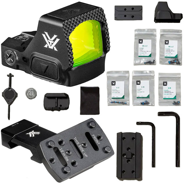 VORTEX Defender-ST 3 MOA Green Dot Sight w/ Pro 45 Degree Offset Accessory Picatinny Mount (DFST-MGD3+45RDM-2)