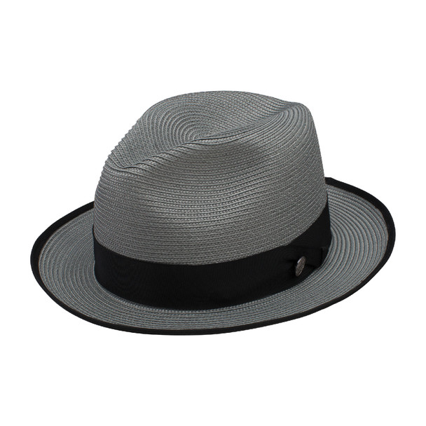 STETSON Latte Milan Fedora Gray Hat (TSLATTB152053)