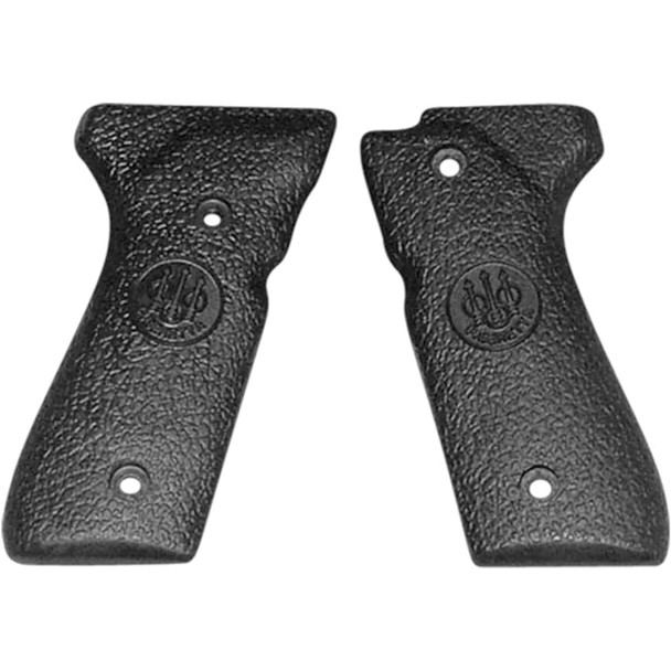 BERETTA 92 Series Black Rubber Smooth Pistol Grips (E00752)