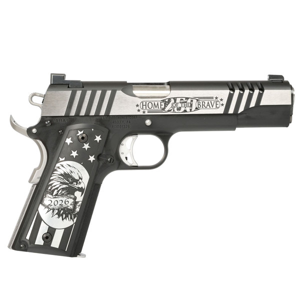AUTO ORDNANCE 1911 Land of the Free Special Edition .45 ACP 5in 7rd Black/Stainless Semi-Automatic Pistol (1911TCAC21)