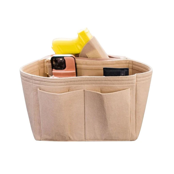 KINSEY RHEA Beige Concealed Carry Insert, Large (KR-221-BEI-L)