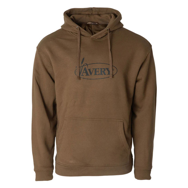 AVERY Men's Logo Marsh Brown Hoodie, Small (A1050024-MB-S)