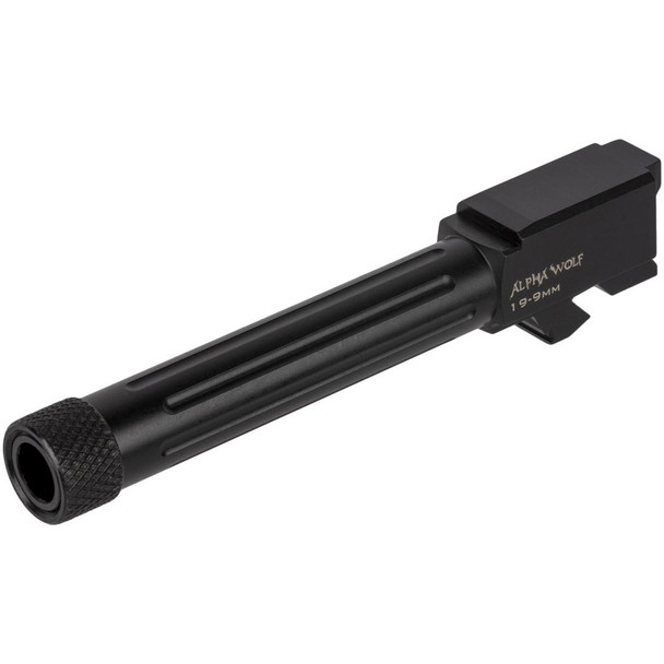 LONE WOLF AlphaWolf 9mm 1/2x28 Threaded Barrel For M/19 (AW-19TH)