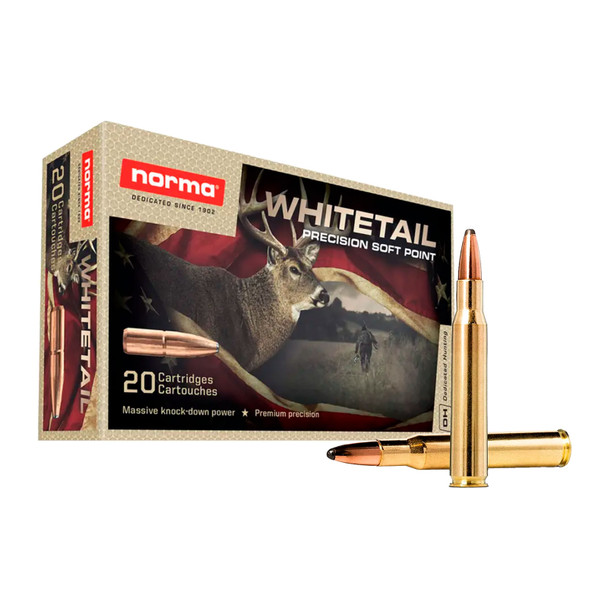NORMA USA Whitetail 30-30 Win 150Gr 20rd Rifle Ammo (20177672)