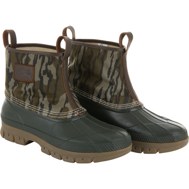 DRAKE Men's Throwback 80 Waxed Canvas OG Bottomland Slip-On Duck Boots (DF0009-024)