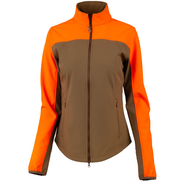 BERETTA Women's Defi Otter/Orange Softshell Jacket (GD352T227508AR)