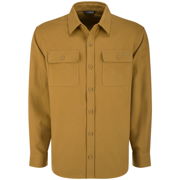 DRAKE Men's Legacy Field Khaki Flannel Shirt (DS1079-FDK)