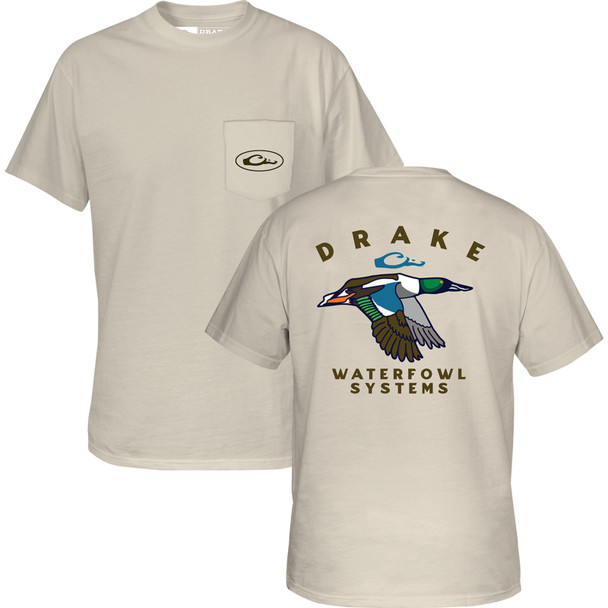 Drake Waterfowl Retro Northern Shoveler T-Shirt (DT9856)
