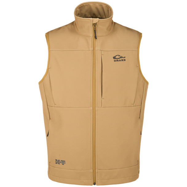 DRAKE Men's MST CommandXT Field Khaki Softshell Vest (DW0281-FDK)