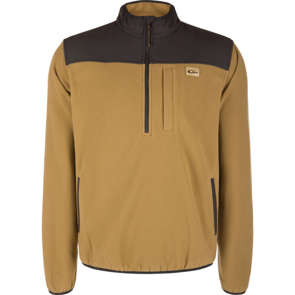 DRAKE Men's Camp Fleece Field Khaki Pullover (DS0125-FDK)