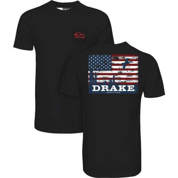 DRAKE Americana Scenic Flag T-Shirt (DT9875)