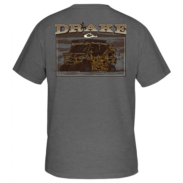 DRAKE Mud Buggy T SS Graphite Heather Shirt (DT0293-GPH)