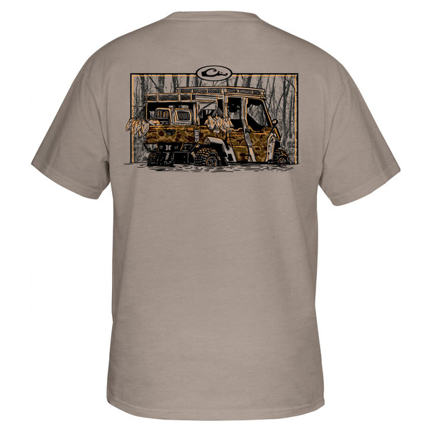 DRAKE Side x Side T SS Island Fossil Light Heather Shirt (DT0303-IFH)