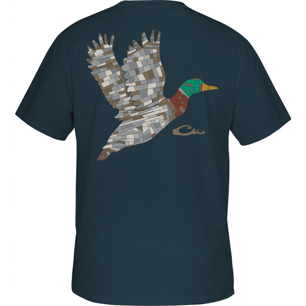 DRAKE Men's Mosaic Mallard T-Shirt (DT9821)