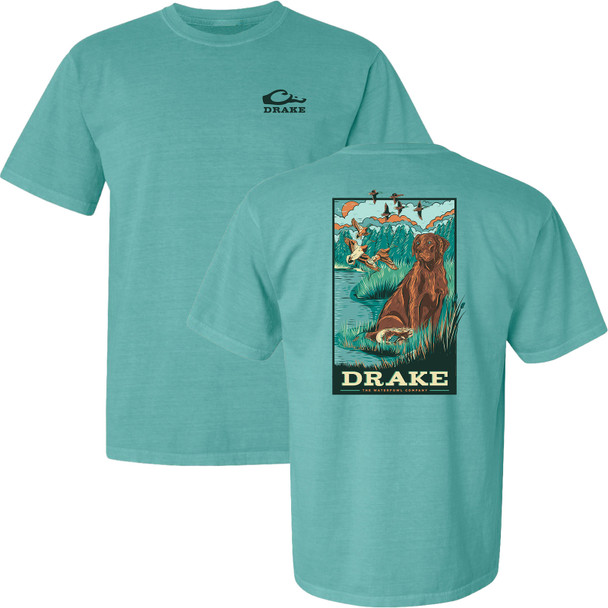 DRAKE Waterfowl Lab Seafoam T-Shirt (DT9950-SFM)