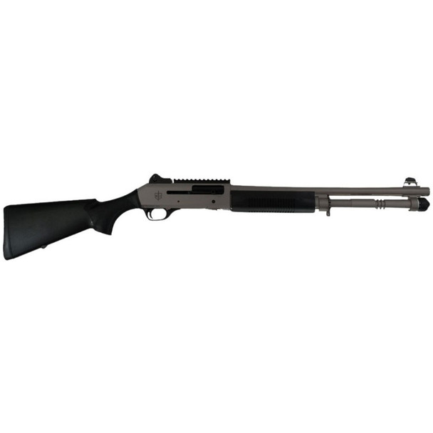 MILITARY ARMAMENT 1014 12 Gauge 18.5in 5rd 3in Chamber Ghost Gray Gas-Operated Semi-Automatic Shotgun (21000203)