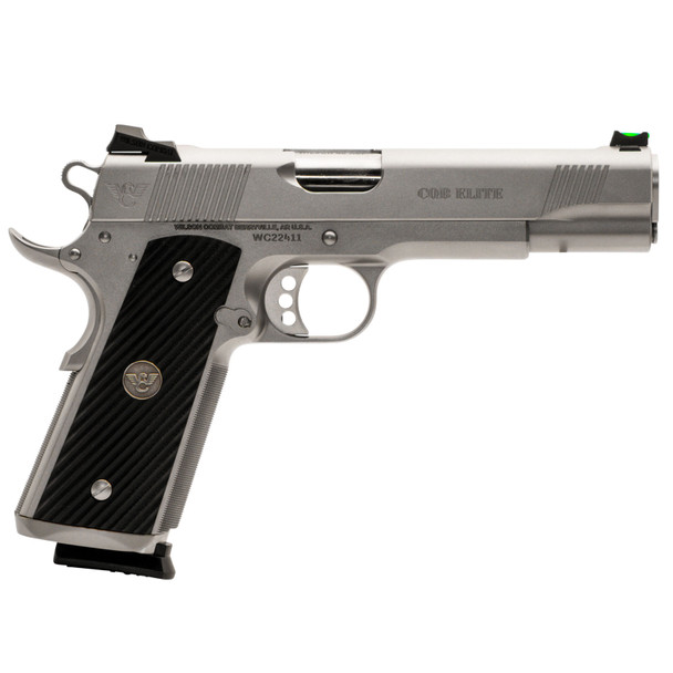 WILSON COMBAT CQB Elite Full-Size .45 ACP 5in 2x 8rd Mags Stainless Steel Pistol (CQBEFS45SS)