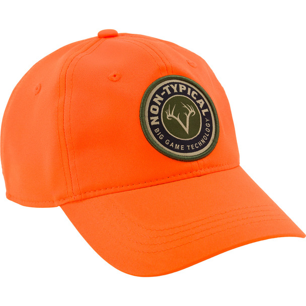 DRAKE Men's Non-Typical Big Game Technology Blaze Orange Patch Cap (DNT8145-BLZ)