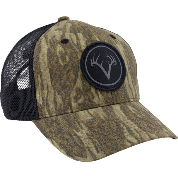 DRAKE Men's Non-Typical Mossy Oak Bottomland Mesh Back Patch Logo Cap (DNT8115-006)