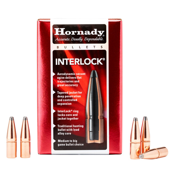 HORNADY InterLock 7mm 175gr SP 100/Box Rifle Bullets (2850)