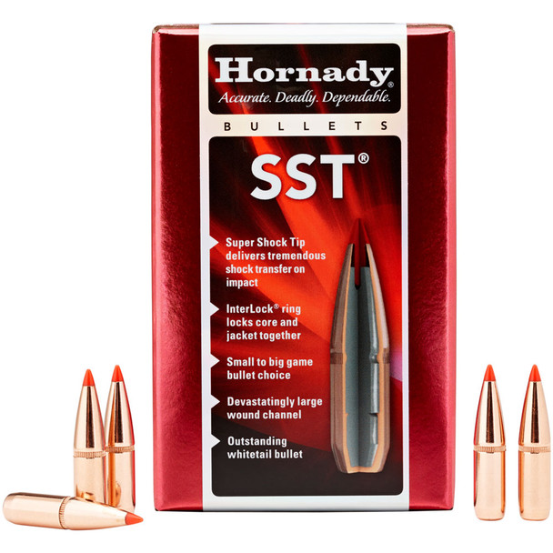 HORNADY 338 Cal 200Gr SST 100Rd Box Bullets (33102)