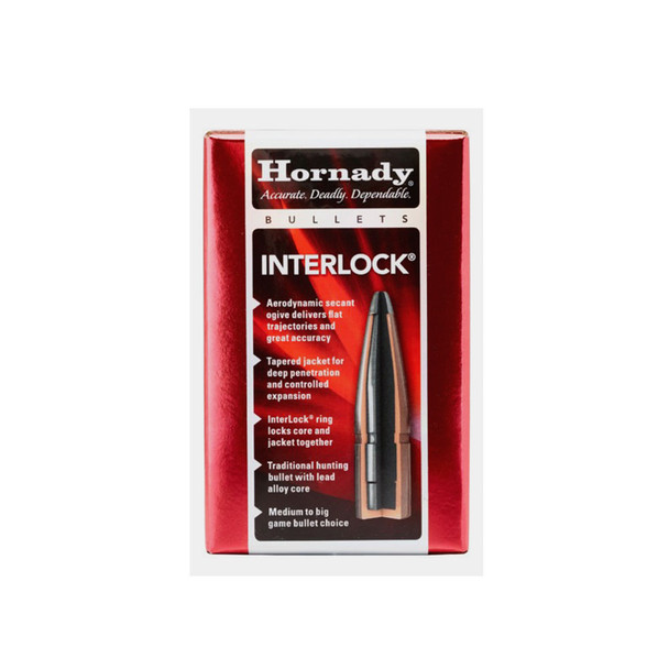 HORNADY InterLock .45 Caliber 350Gr RN Rifle Bullets (4502)