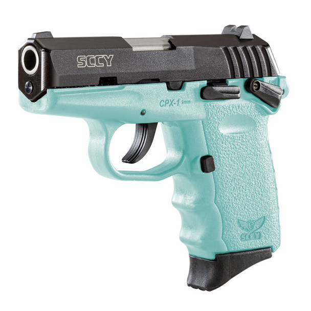 SCCY CPX-1 9mm 3.1in 10rd Black Nitride/SCCY Blue Semi-Automatic Pistol (CPX-1-CBSB)