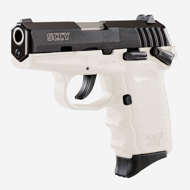 SCCY CPX-1 9mm 3.1in 10rd Black Nitride/White Semi-Automatic Pistol (CPX-1-CBWT)