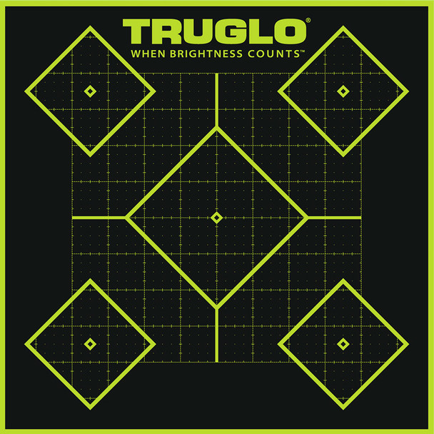 TRUGLO Tru-See 12 Pack of 5-Diamond 12x18 Splatter Targets (TG14A12)