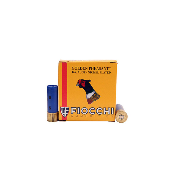 FIOCCHI Golden Pheasant 16 Gauge 2.75in #5 Bulk Ammo, 250 Round Case (16GP5-CASE)