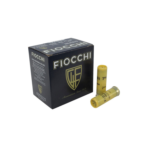 FIOCCHI Trainer 20 Gauge 2.75in #7.5 Bulk Ammo, 250 Round Case (20LITE75-CASE)