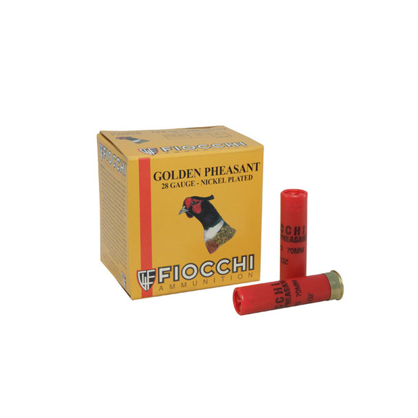 FIOCCHI Golden Pheasant 28 Gauge 2.75in #6 Bulk Ammo, 250 Round Case (28GP6-CASE)