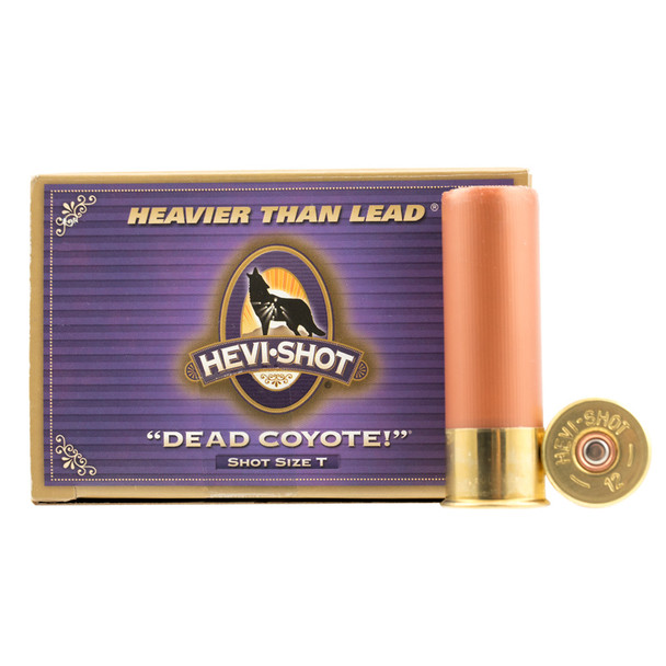 HEVISHOT Dead Coyote 12ga 3.5in 1-5/8 oz T Shot 10 Box/10 Case Shotshells (43035)