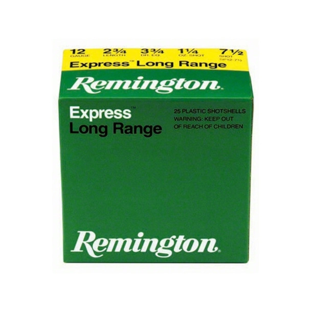 REMINGTON Express Long Range 12 Gauge 2.75in #6 Ammo, 25 Round Box (SP126)