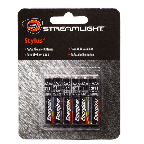 STREAMLIGHT Stylus AAAA Replacement Batteries 6 Pack (65030)