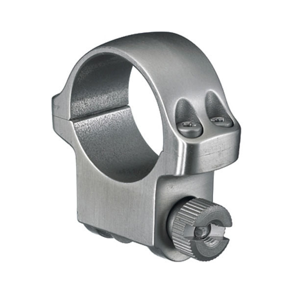 RUGER 4K 1in Medium Stainless Steel Scope Ring (90282)
