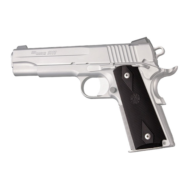 HOGUE 1911 Government Colt Rubber Checkered with Diamonds Black Grip Panels (45010)