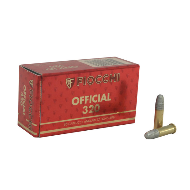 FIOCCHI 22 LR 40 Grain Official Super Match Ammo, 50 Round Box (22SM320)