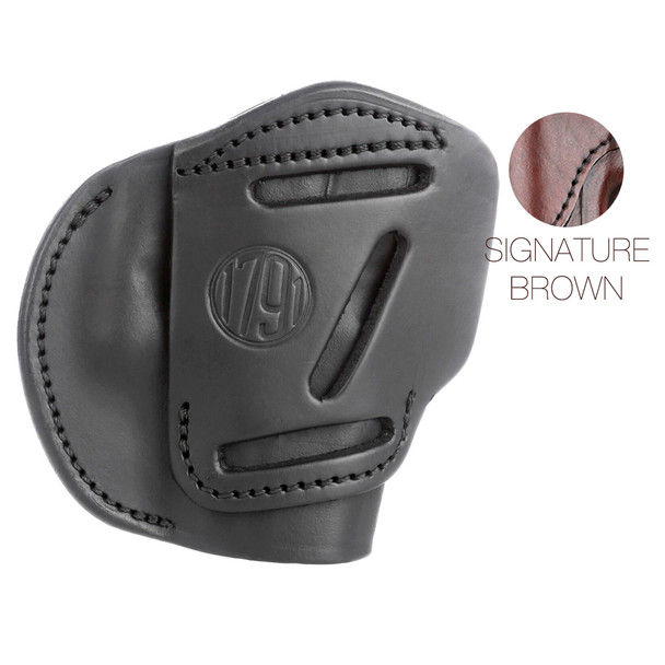 1791 GUNLEATHER 3WH 3 Way Signature Brown size 3 Belt Holster (3WH-3-SBR-A)