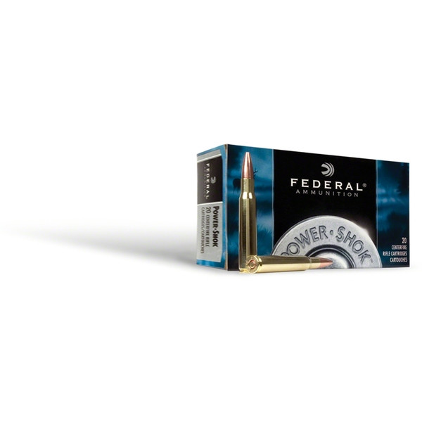 FEDERAL Power-Shok 375 H&H Mag 270 Grain Soft Point Ammo, 20 Round Box (375A)