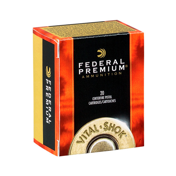 FEDERAL Vital-Shok 454 Casull 250 Grain Barnes Expander Ammo, 20 Round Box (P454XB1)