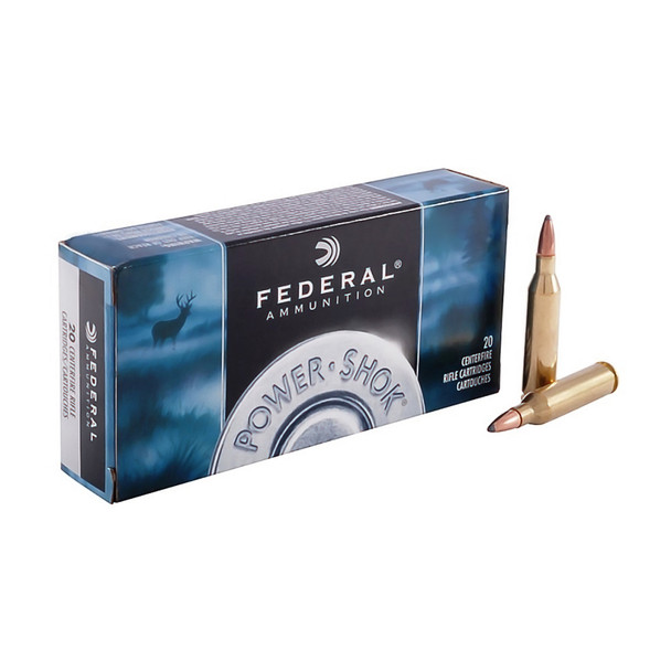 FEDERAL Power-Shok 30-06 Sprg. 180 Grain Soft Point Ammo, 20 Round Box (3006B)
