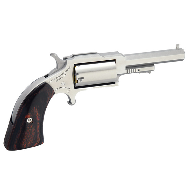 NORTH AMERICAN ARMS The Sheriff 22LR/22WMR 2.5in 5rd Stainless Revolver (NAA-1860-250C)