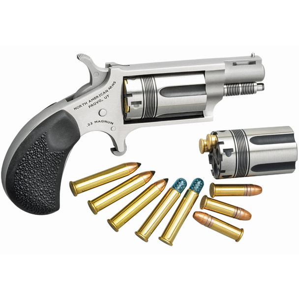 NORTH AMERICAN ARMS The Wasp 22LR/22WMR 1.125in 5rd SS Mini Revolver (NAA-22MSC-TW)