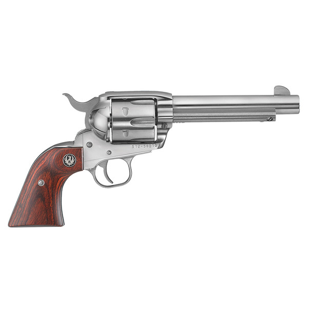 RUGER Vaquero 357 Mag 5.5in 6rd High-Gloss Stainless Revolver (5108)