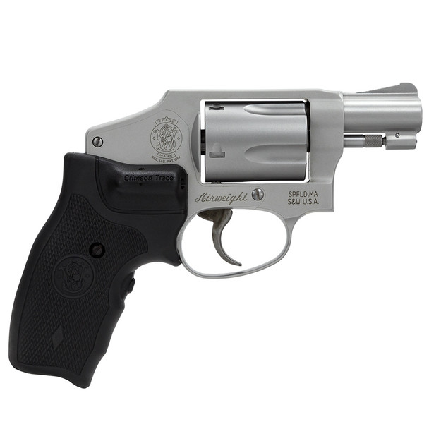 S&W 642 38 Special +P 1.9in 5rd Matte Silver Revolver with Laser Grip (163811)