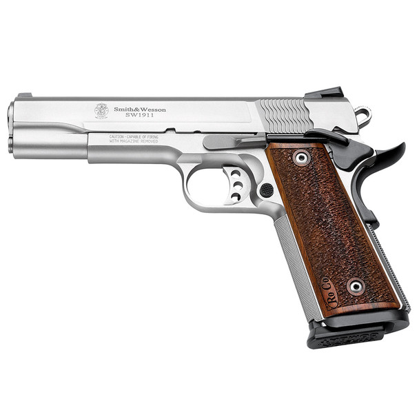 S&W 1911 Pro Series 9mm 5in 10rd Matte Silver Semi-Automatic Pistol (178017)