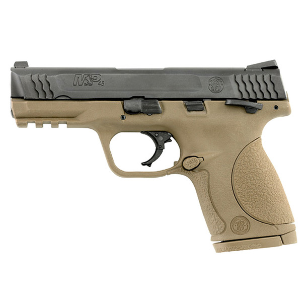 S&W M&P 45 ACP 4in 8rd Black with Flat Dark Earth Semi-Automatic Pistol (109158)