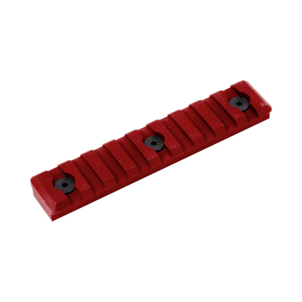 TIMBER CREEK OUTDOORS 9 Slot Picatinny Keymod Red Rail (K-9S-PR-R)